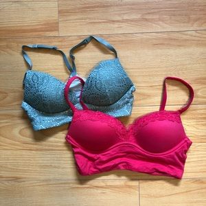 victoria’s secret lightly lined no wire bras